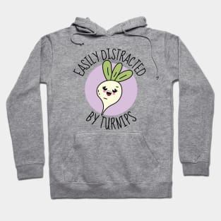 Easily Distracted By Turnips Kawaii Turnip Hoodie